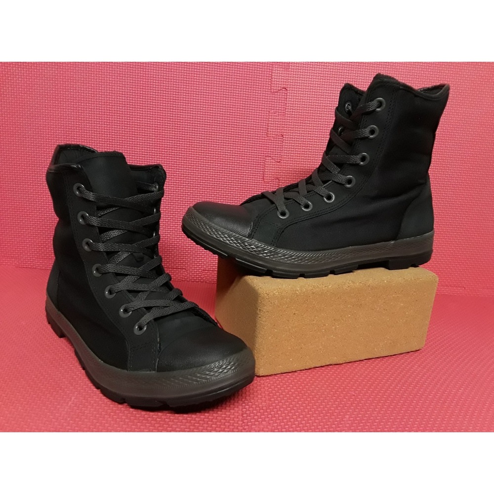 Converse Insulated Boots Black Suede Nylon US Size Men's 11 Women's 12.5 125741C